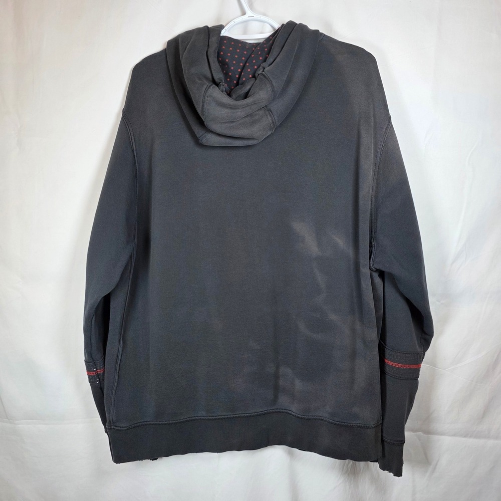 Nike Graphic Pullover Hoodie Mens XL Black Red Blueprint CQ7164-010 Streetwear - Picture 2 of 11